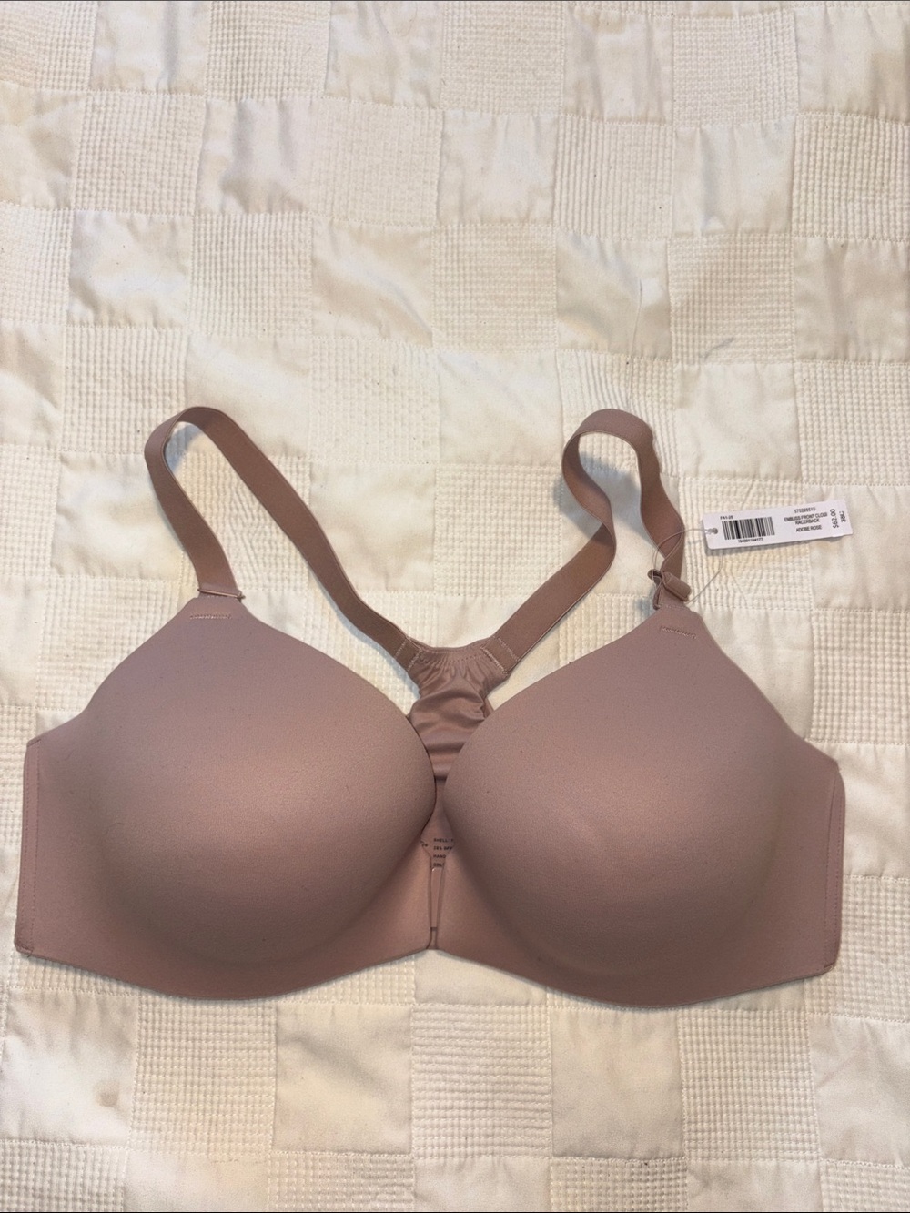 Soma Racerback Enbliss front clousre. Adobe Rose. New with tags. 38C